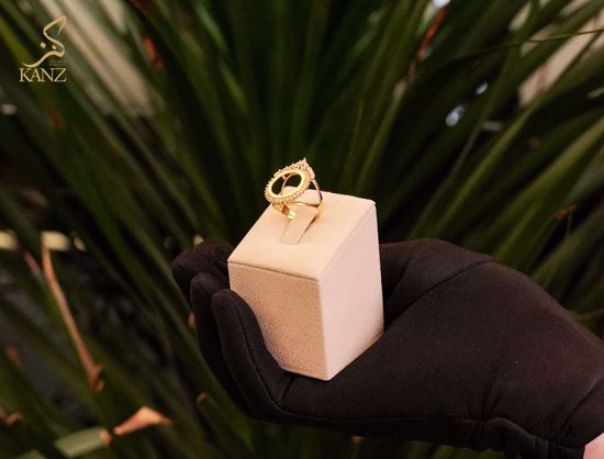 Picture of خاتم برواز ربع ليره مع زيركون