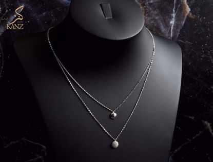 صورة عقد ذهب ابيض