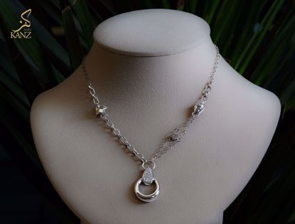 صورة عقد ذهب ابيض